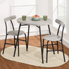 Best Choice Products 3 - Piece Modern Oval Dining Table Set, Small Kitchen Dinette W/ 2 Chairs - Black/Black - Natural/Black