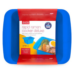 Rapid Ramen Cooker Microwavable Cookware for Instant Ramen BPA Free and Dishwasher Safe Perfect for Dorm, Small Kitchen or Office Blue, Deluxe