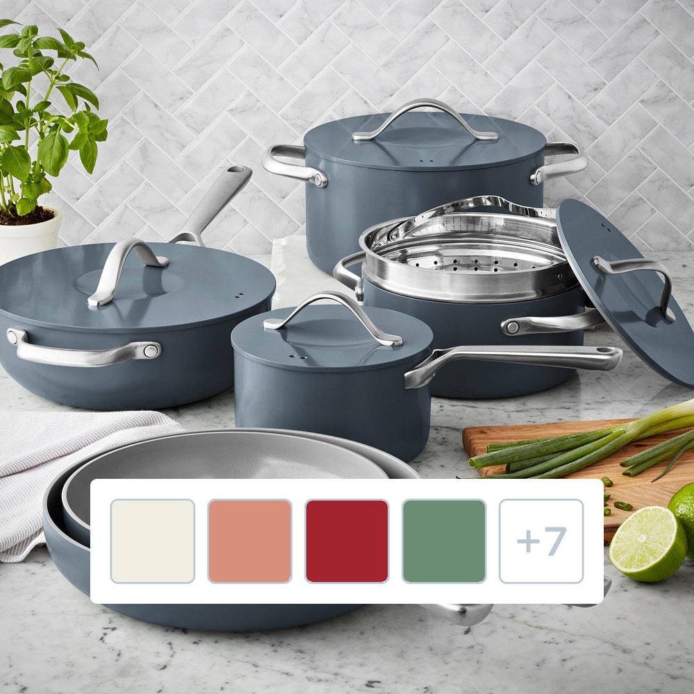 Member's Mark 11-Piece Modern Ceramic Cookware Set (Gray)