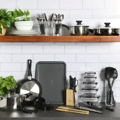 Gibson Home 71 - Piece Stainless Steel Silver Cookware Combo Set