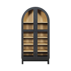 Better Homes & Gardens Juliet Arch Accent Cabinet, Black Finish