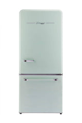 Unique Appliances UGP-510L AC Classic Retro 30 inch Wide 17.7 Cu. ft. Energy Star Certified Bottom Freezer Refrigerator with Wine Rack
