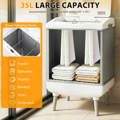Tangkula 35L Large Towel Warmer with Heating and Drying Modes for Bathroom