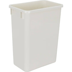 Hardware Resources CAN-35W 35-Quart Plastic Waste Container, White.