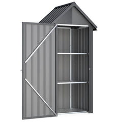 AECOJOY Vertical Outdoor Storage Cabinet with 2 Removeable Shelves
