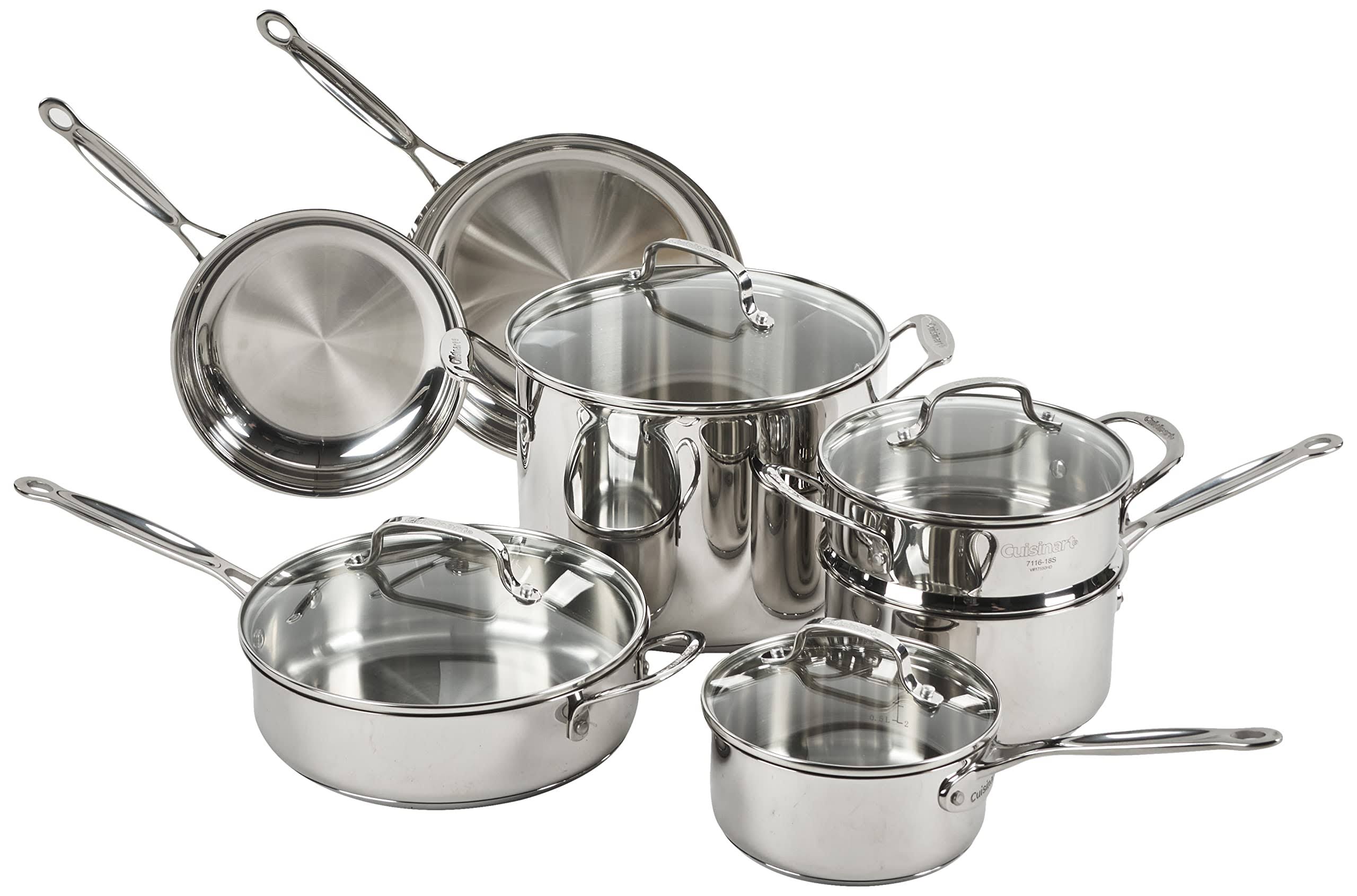 Cuisinart 77-11g Chef's Classic Stainless 11-Piece Cookware Set