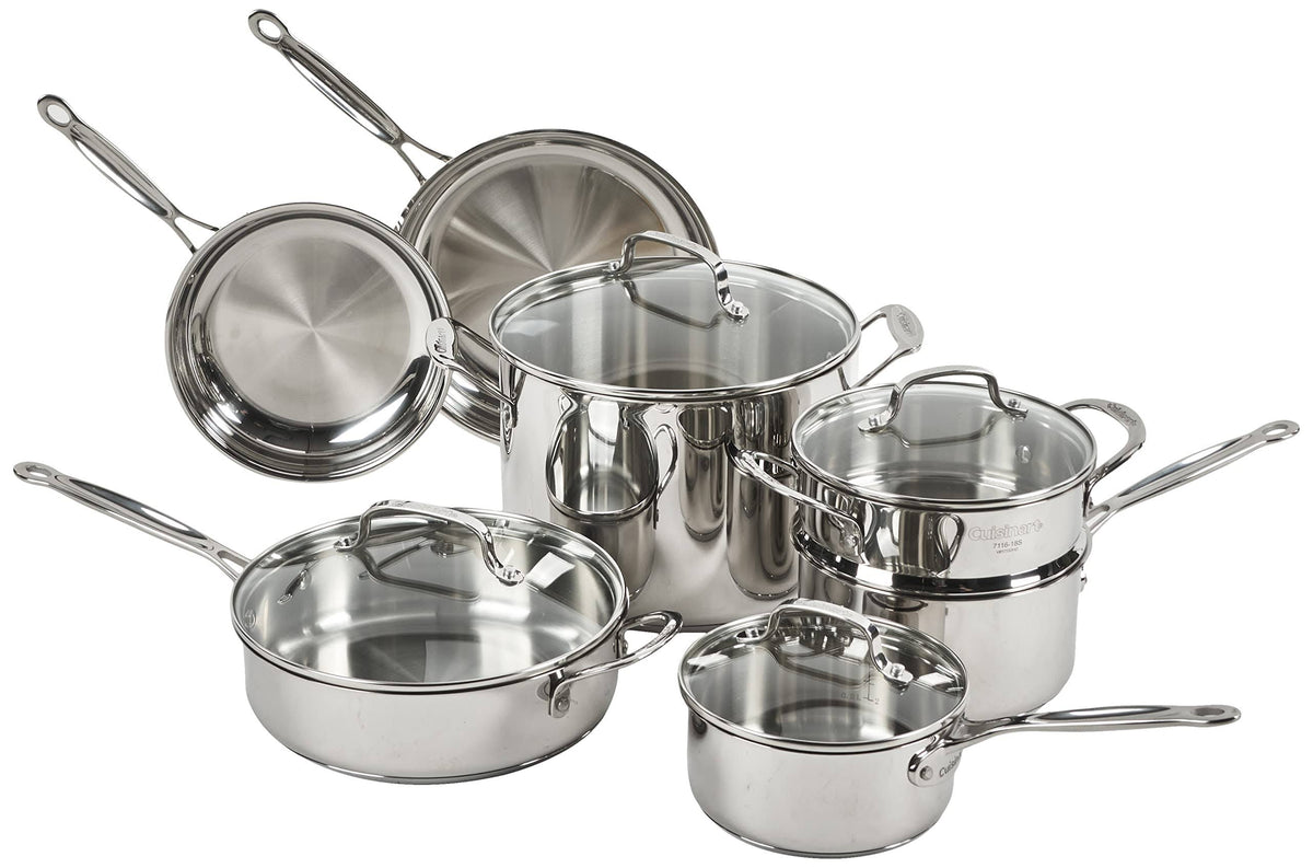 Cuisinart 77-11g Chef's Classic Stainless 11-Piece Cookware Set