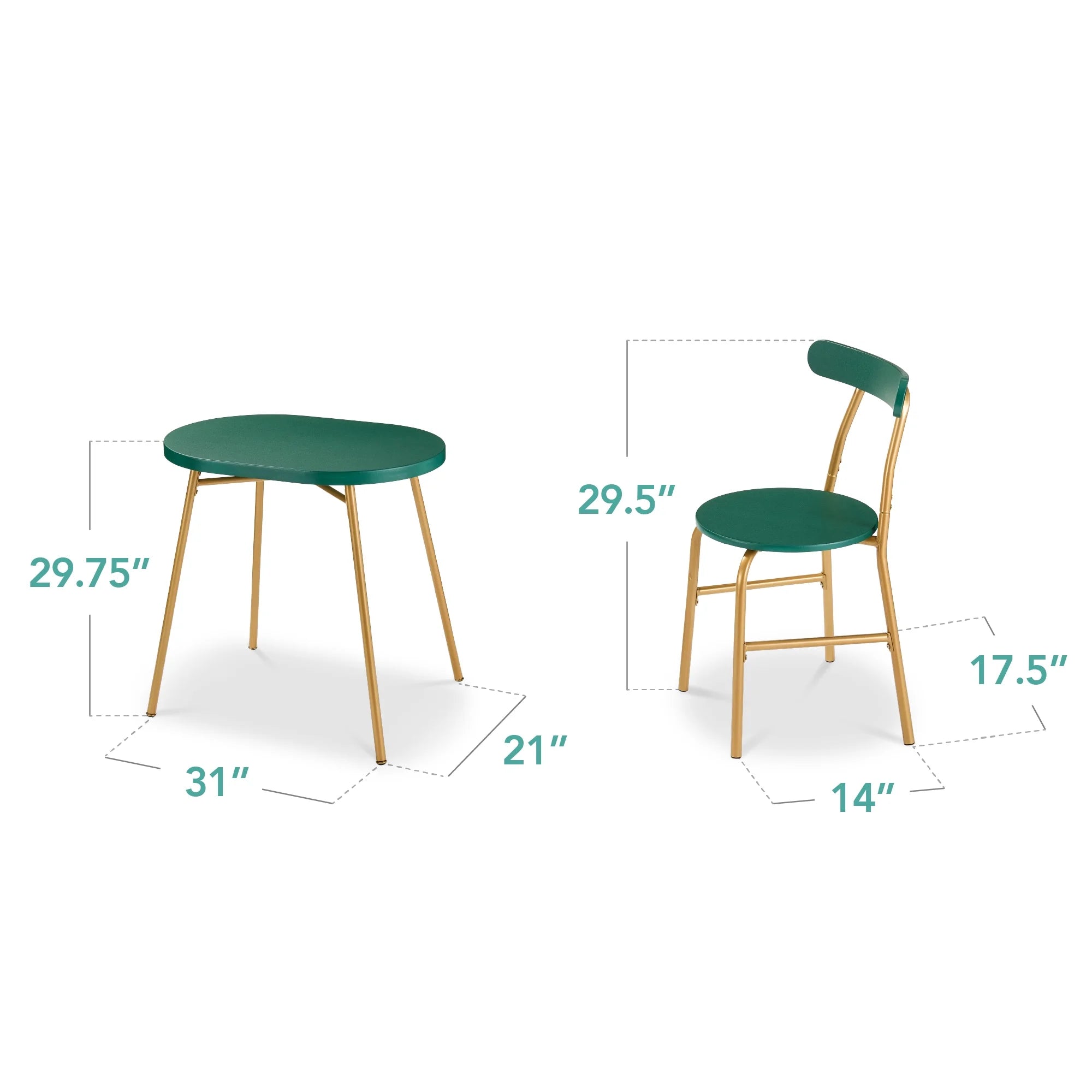 Best Choice Products 3 - Piece Modern Oval Dining Table Set, Small Kitchen Dinette W/ 2 Chairs - Black/Black