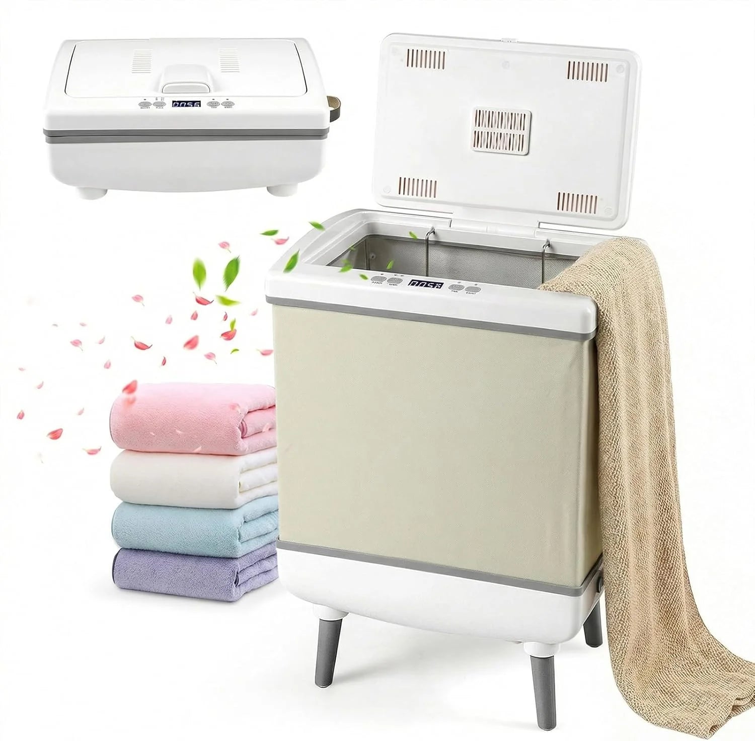 Tangkula 35L Large Towel Warmer with Heating and Drying Modes for Bathroom