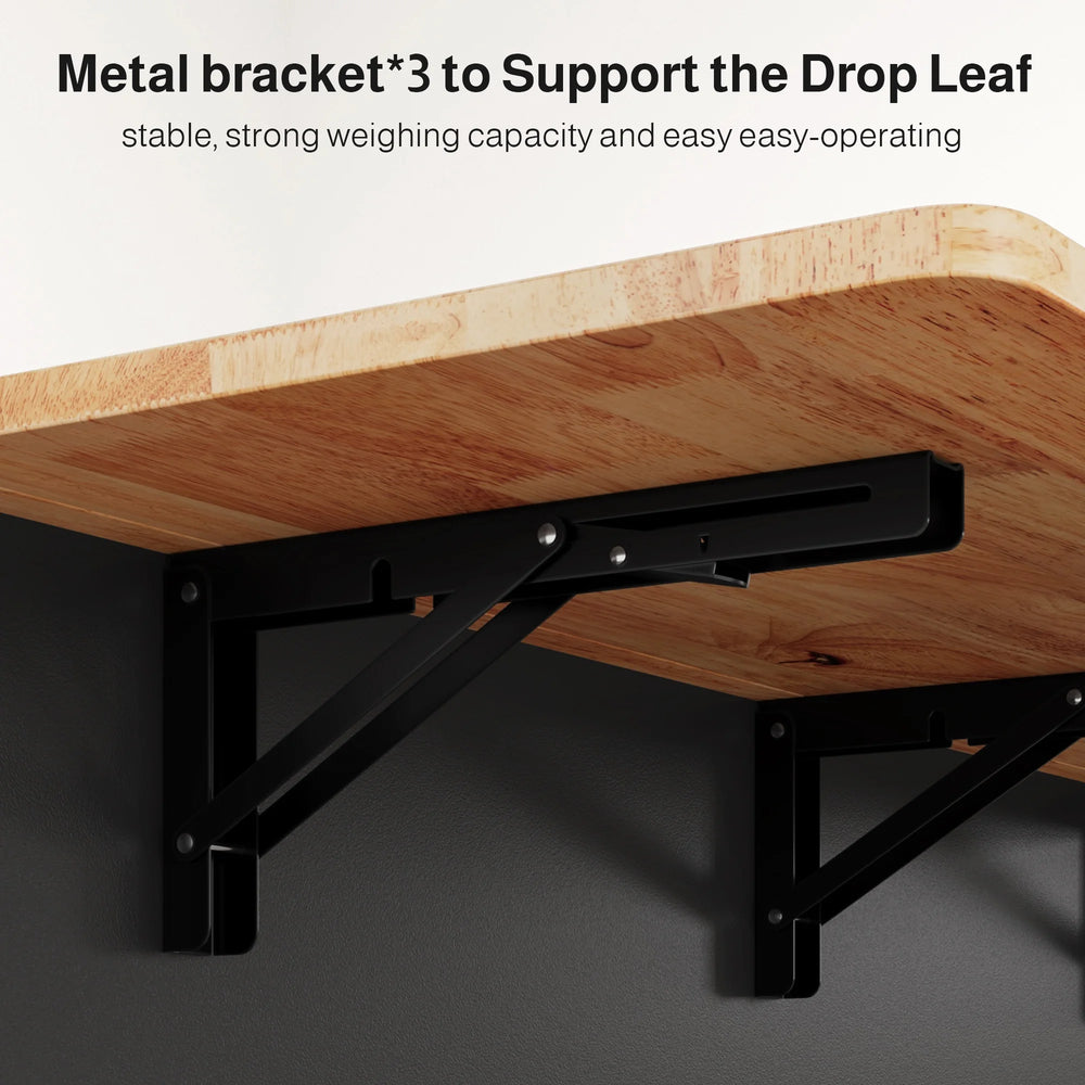 Noelse Kitchen Island with Storage, Island Table for Kitchen with Drop Leaf, Spice Rack, Towel Bar for Small Kitchens, White