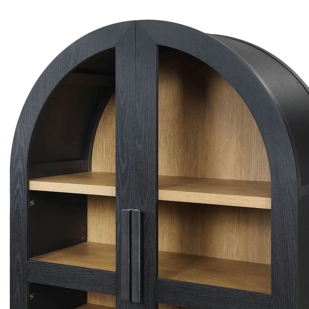 Better Homes & Gardens Juliet Arch Accent Cabinet, Black Finish