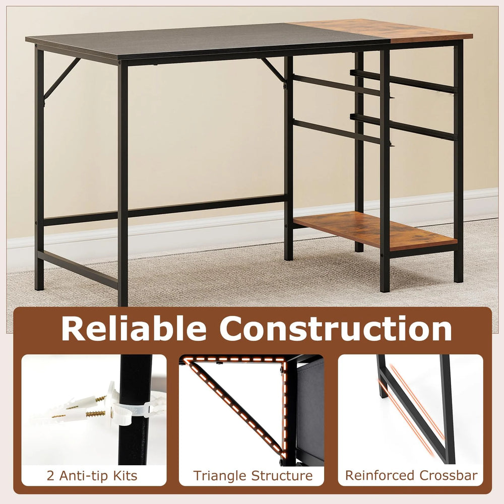 Tangkula 48" Writing Desk with Spacious Tabletop for Home Office