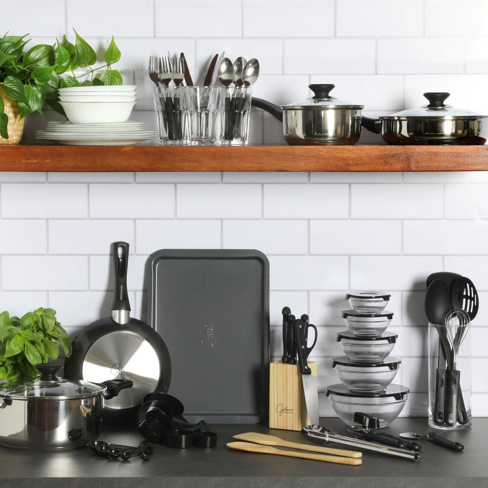 Gibson Home 71 - Piece Stainless Steel Silver Cookware Combo Set