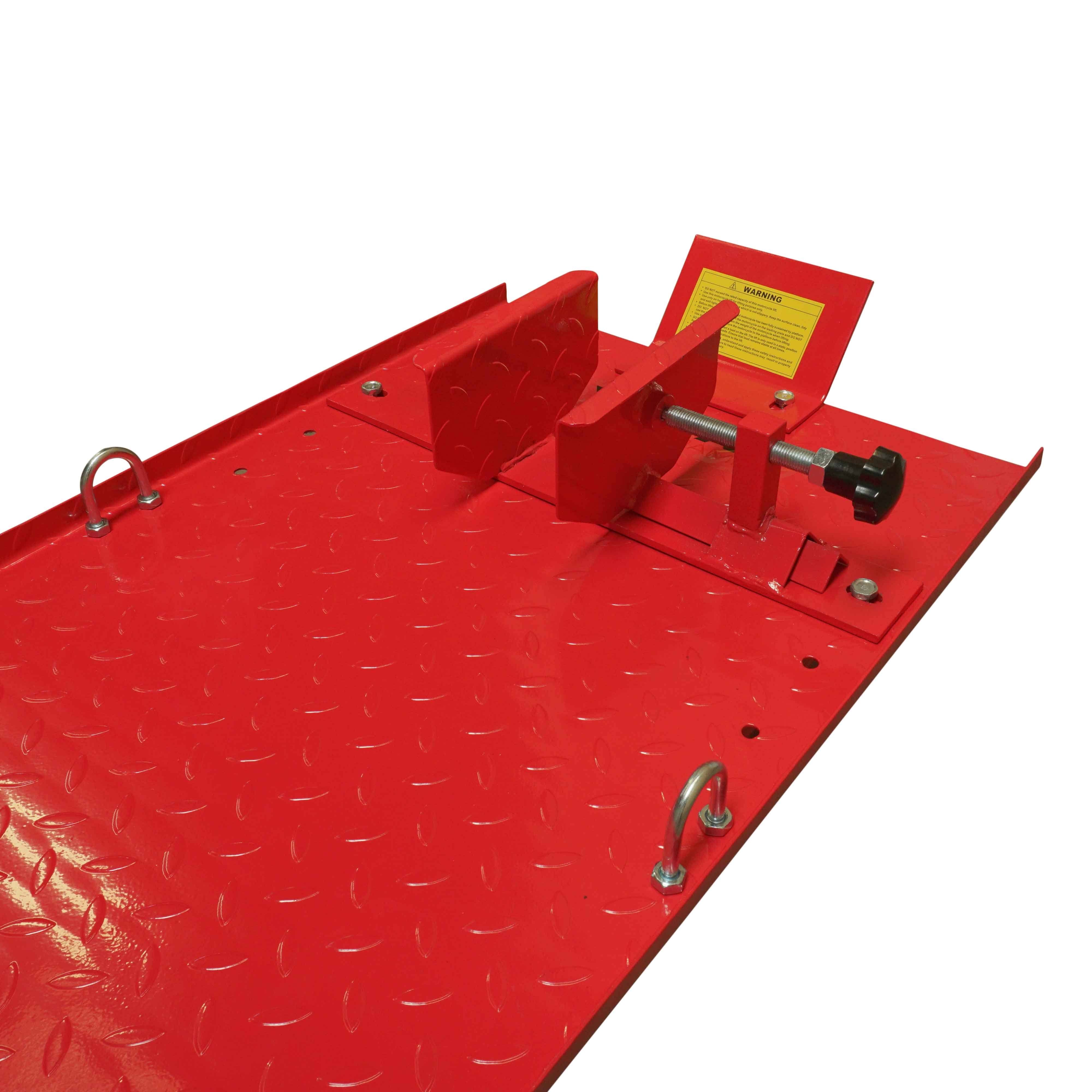 1.000 lb Hydraulic Motorcycle Lift Table Extra Long Heavy Duty