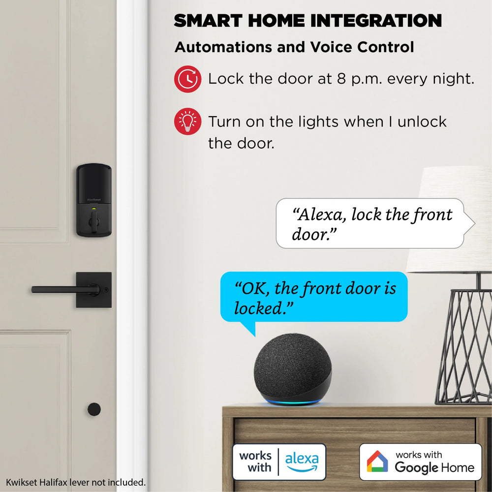 Kwikset Halo Touchscreen Wi - Fi Smart Deadbolt Hardware Lock with Smartkey Satin Nickel