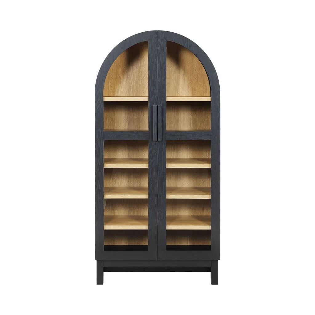 Better Homes & Gardens Juliet Arch Accent Cabinet, Black Finish