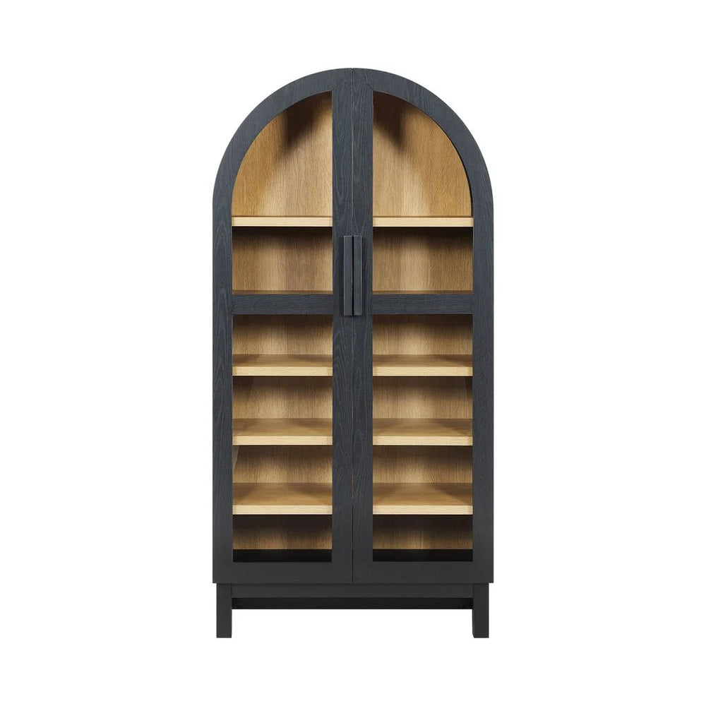 Better Homes & Gardens Juliet Arch Accent Cabinet, Black Finish