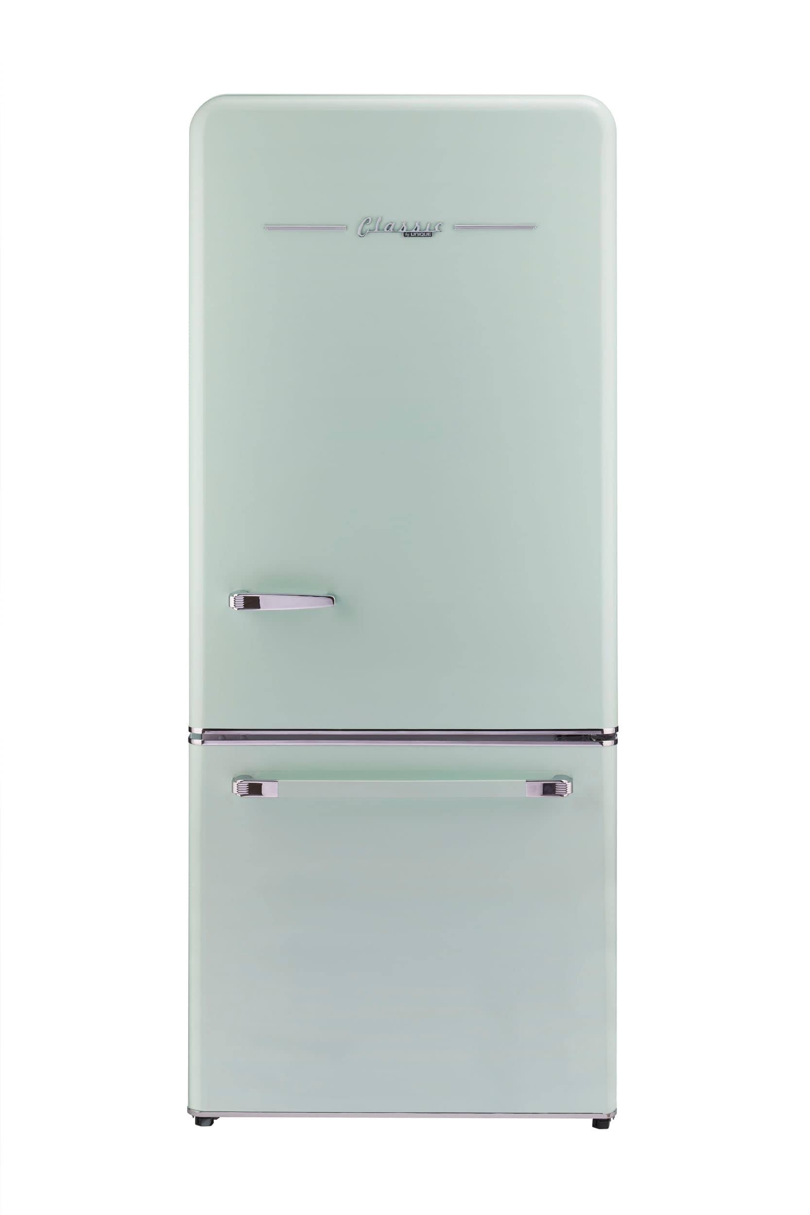 Unique Appliances UGP-510L AC Classic Retro 30 inch Wide 17.7 Cu. ft. Energy Star Certified Bottom Freezer Refrigerator with Wine Rack