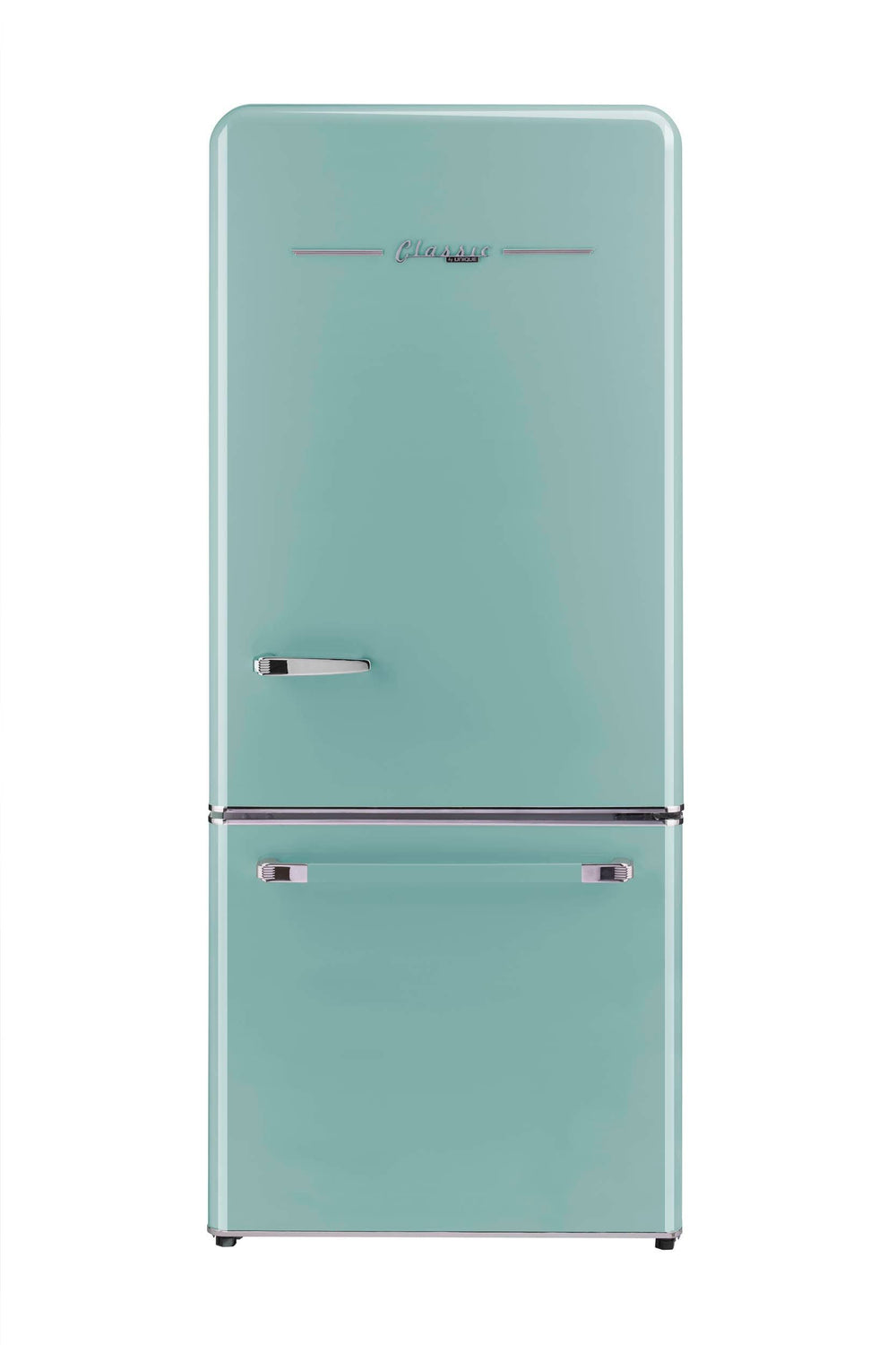 Unique Appliances UGP-510L AC Classic Retro 30 inch Wide 17.7 Cu. ft. Energy Star Certified Bottom Freezer Refrigerator with Wine Rack