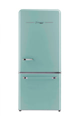 Unique Appliances UGP-510L AC Classic Retro 30 inch Wide 17.7 Cu. ft. Energy Star Certified Bottom Freezer Refrigerator with Wine Rack