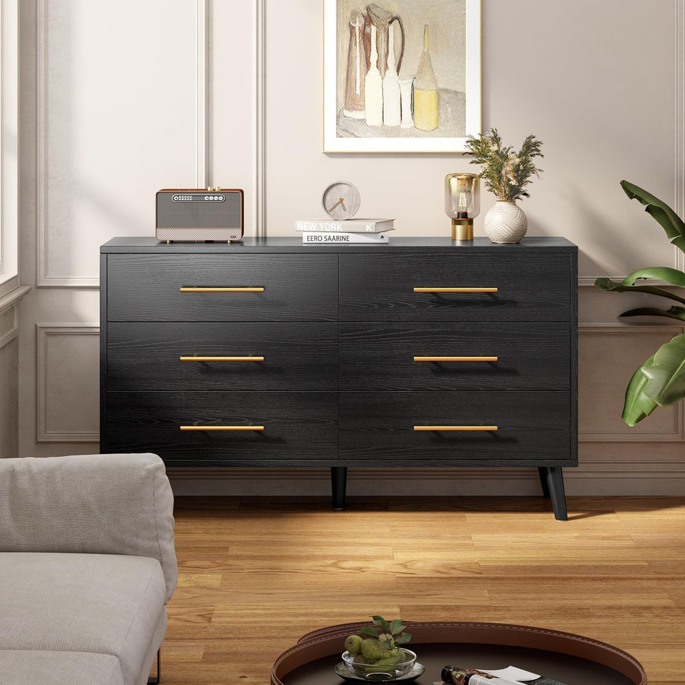Lofka King Bedroom Furniture Set - Includes One King Bed Frame, Two Nightstands and 2 Dressers for Modern Home Decor