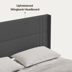 Lofka King Bedroom Furniture Set - Includes One King Bed Frame, Two Nightstands and 2 Dressers for Modern Home Decor