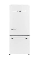 Unique Appliances UGP-510L AC Classic Retro 30 inch Wide 17.7 Cu. ft. Energy Star Certified Bottom Freezer Refrigerator with Wine Rack