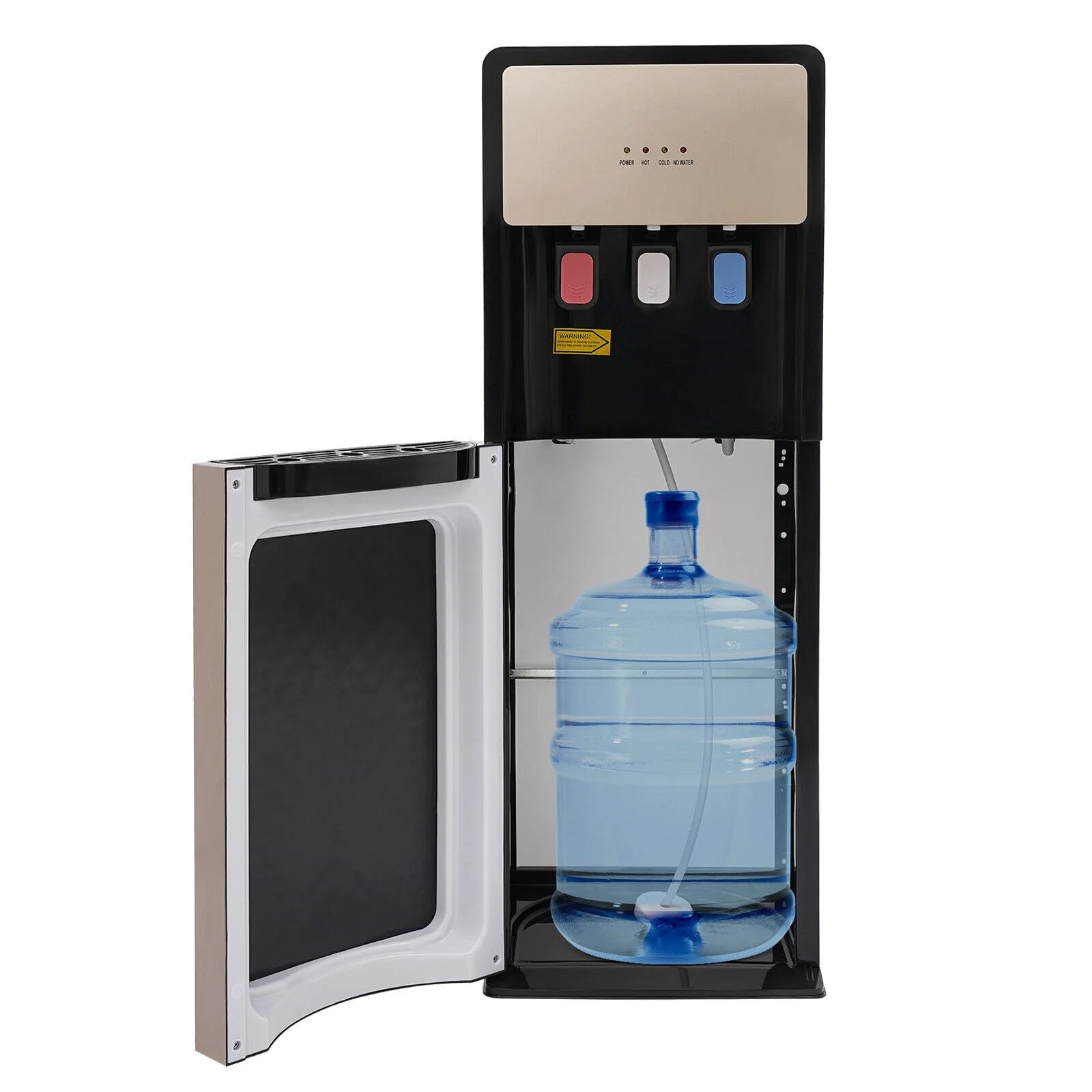 Bottom Loading Water Cooler Dispenser, 500W Floor Standing Hot & Cold Water for Home Office