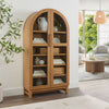 Better Homes & Gardens Juliet Arch Accent Cabinet, Black Finish - Deep Green