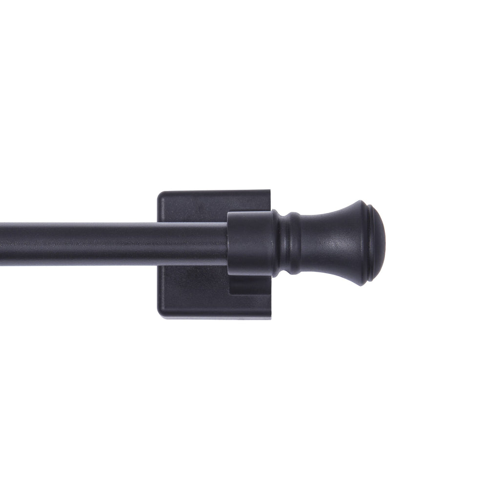 Mainstays Cameron 7/16 inch Adjustable Multi-Use Magnetic Appliance Rod, 16-28 inch, Black