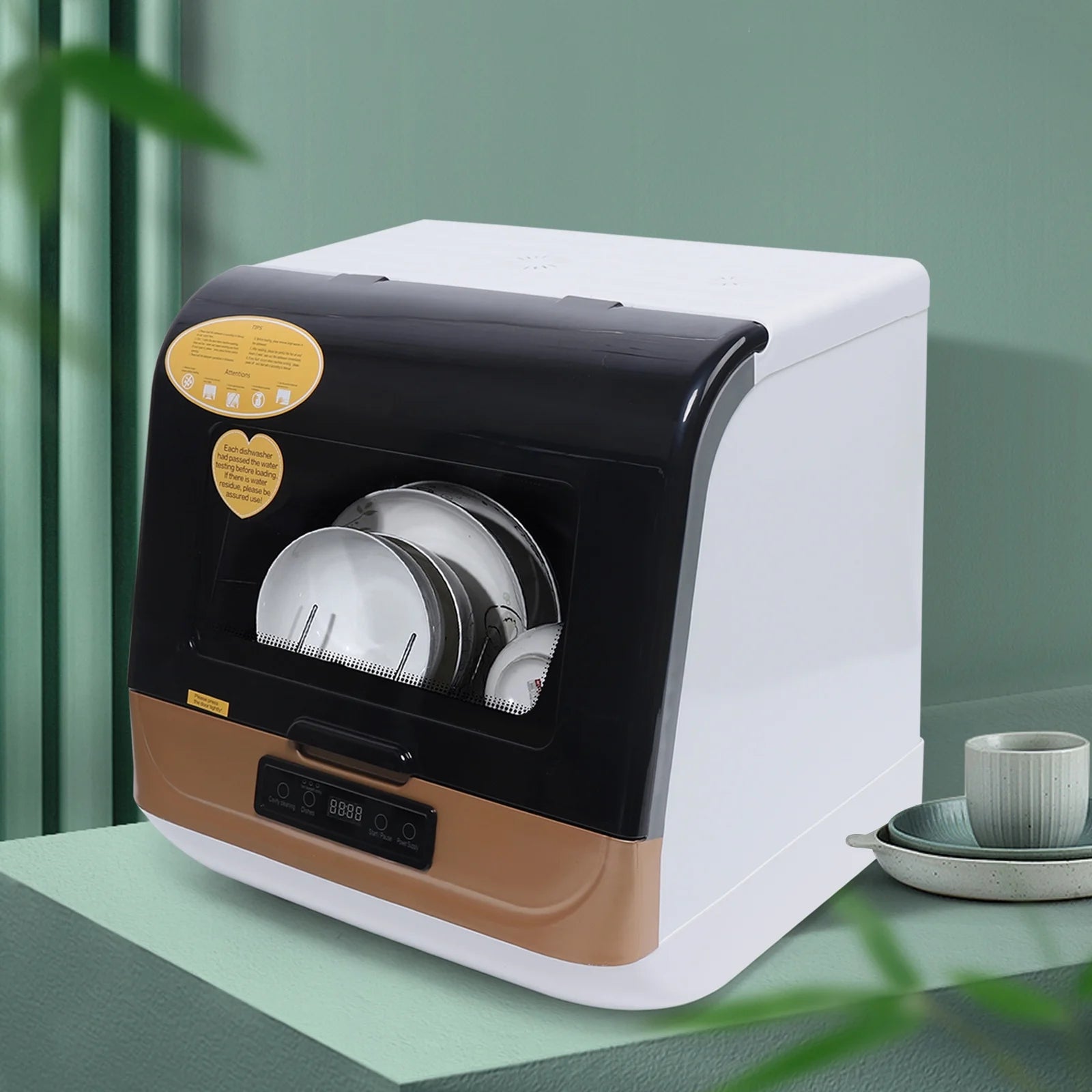 Autrinix Portable Dishwasher with 99.9% Sterilization, 3 Wash Modes & Water - Saving Function, Compact Design, Perfect for Apartments & Small Kitchens