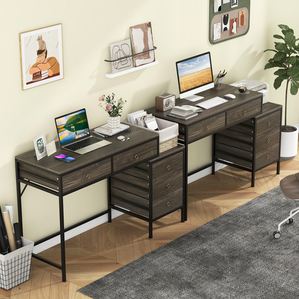Tangkula 51" Home Office Desk with Printer Stand