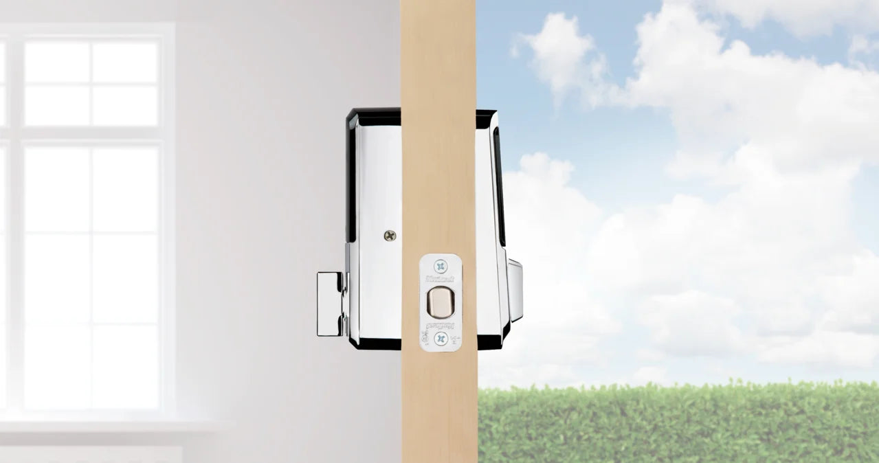 Kwikset Halo Touchscreen Wi - Fi Smart Deadbolt Hardware Lock with Smartkey Satin Nickel