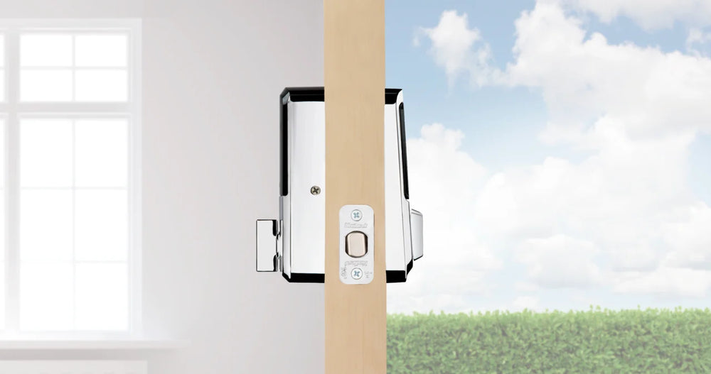 Kwikset Halo Touchscreen Wi - Fi Smart Deadbolt Hardware Lock with Smartkey Satin Nickel