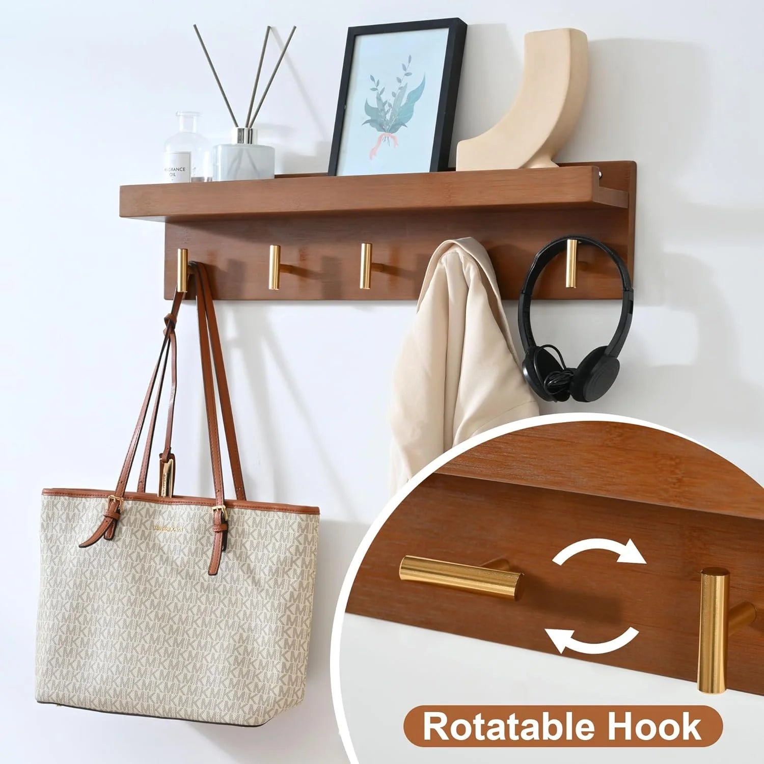 Shoe Rack for Front Door Entrance, 28 Entryway Bench with Coat Rack, Hall Tree Shoe Bench with Storage for Entry, Hallway, Bedroom, Living Room