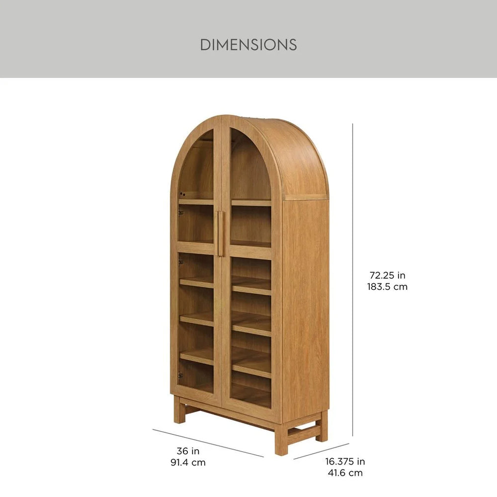 Better Homes & Gardens Juliet Arch Accent Cabinet, Black Finish