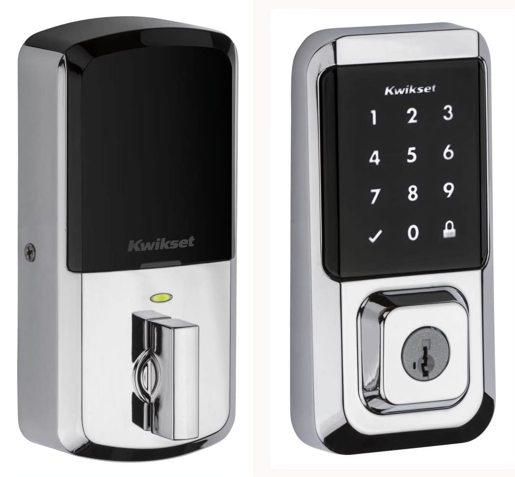 Kwikset Halo Touchscreen Wi - Fi Smart Deadbolt Hardware Lock with Smartkey Satin Nickel - Venetian Bronze